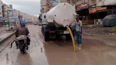 محافظ كفر الشيخ يتابع عمليات كسح مياه الأمطار وتطهير بيارات الصرف ببلطيم